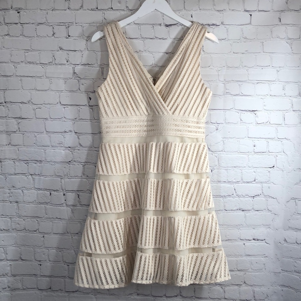 She + Sky dress mini in cream color